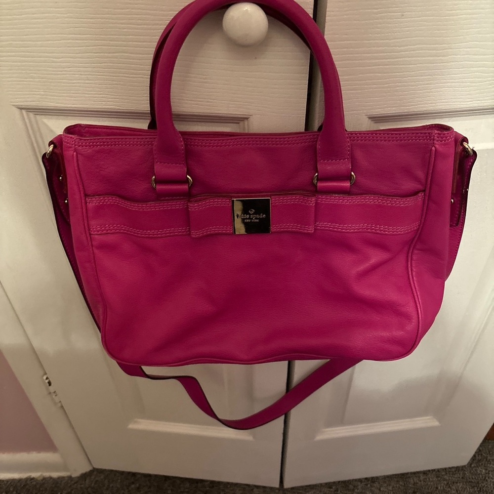 Kate Spade Primrose Hill Goldie Purse in Hot Fuchsia